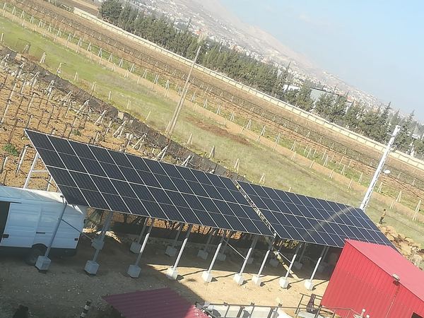 Elevated array seen from above