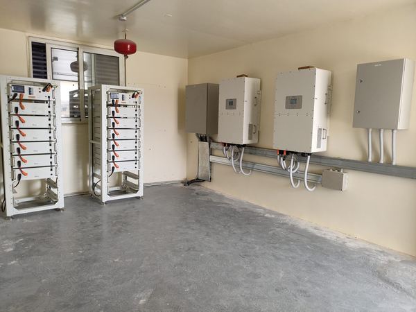 Inverter room with two battery racks