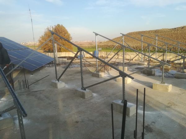 Frames on the roof